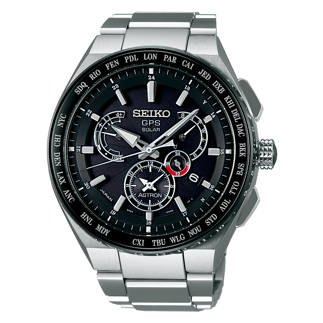 SEIKO セイコー アストロン エグゼクティブライン GPS衛星電波ソーラー メンズ 腕時計 黒文字盤 SBXB123 / 8X53-0AV0-2