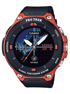 カシオ スマートウォッチ プロトレック スマート 5気圧防水 GPS搭載 ウェアラブル端末 PROTREK オレンジ