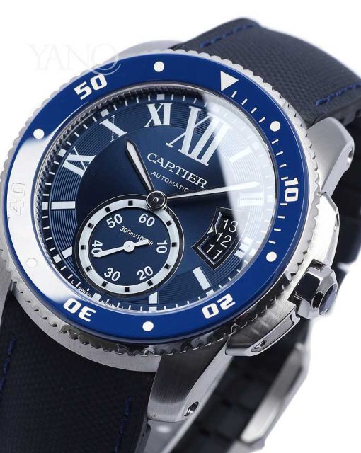 【113957】CARTIER カルティエ  WSCA0010 カルブルドゥカルティエ ダイバー ネイビーダイヤル CE/SS 自動巻き 保証書 純正ボックス 腕時計 時計 WATCH メンズ 男性 男 紳士