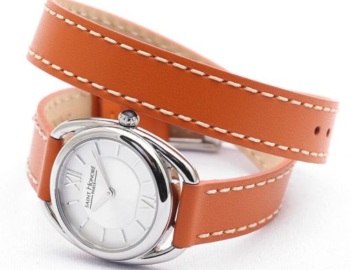 サントノーレ カリスマ ミニ ツイスト CHARISMA TWIST ORANGE DOUBLE STRAP